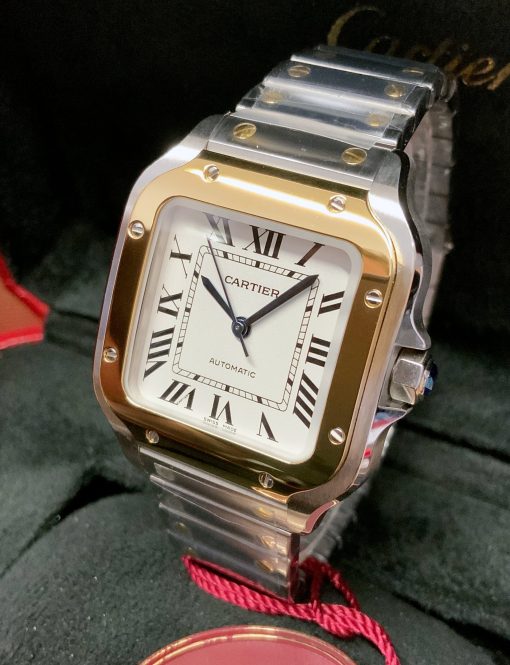 Cartier replica Santos De Cartier W2SA0007 acciaio-oro - immagine 6