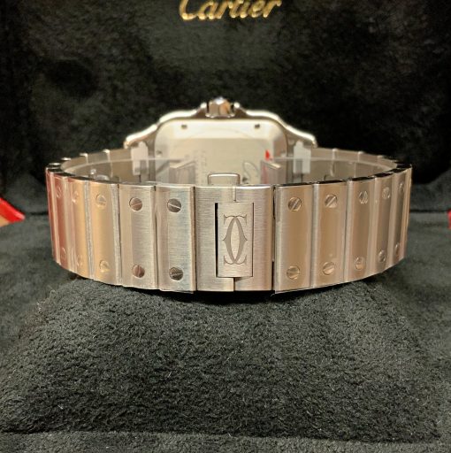 Cartier replica Santos De Cartier WSSA0009 Large Size white dial - immagine 7