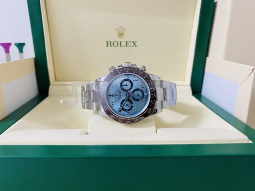 Rolex replica daytona 116506 platinum arabic dial 4130 clone movement - immagine 2